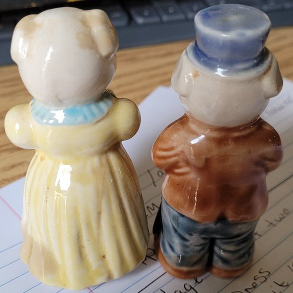 Vintage Set of 2 Pigs Trinkets - Picture 2 of 2